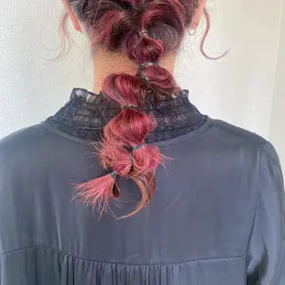 セミロング 原 朱莉のヘアスタイル