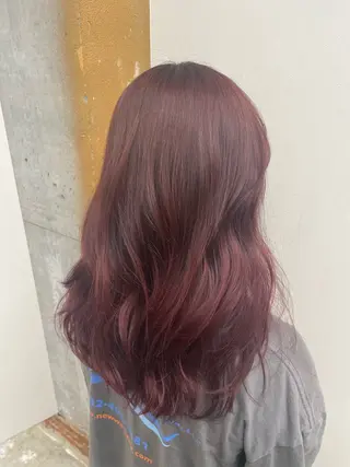 セミロング カラー lift by mag所属・ユナ ナチュラル／透明感のヘアスタイル