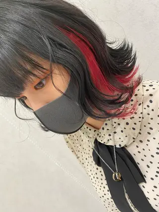 ミディアム カラー ムトウセイマ/艶髪 /艶ケアWブリーチのヘアスタイル