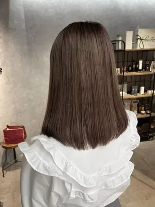 ロング カラー オフホワイトアンドなんば所属・福西 洋斗のヘアスタイル