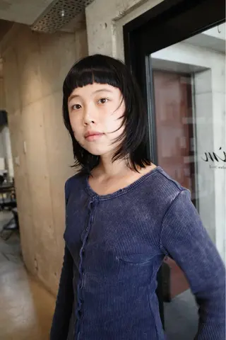 ミディアム 宮崎 恵多のヘアスタイル