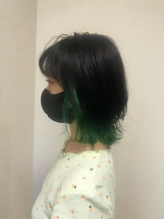 ミディアム カラー a rikaのヘアスタイル