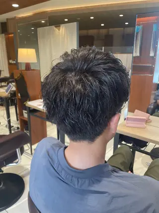 メンズ 松村紗奈/カット パーマ/モデル募集中のヘアスタイル