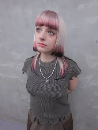 ショート PUNEL所属・🌙艶ハイトーン/ ミユウのヘアスタイル