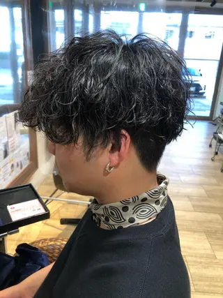 ショート パーマ メンズ メンズパーマ/ スパイキー/神田正紀のヘアスタイル