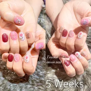 ネイル 🌙都岡 ムーンネイルのネイルデザイン