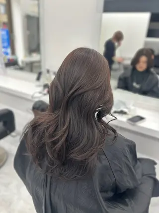 ロング カラー パーマ ヘアアレンジ メンズ キッズ ♥️韓国ヘア レイヤー♥️ゆりのヘアスタイル