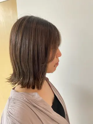 ミディアム カラー 福田 千尋のヘアスタイル