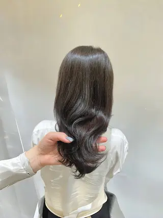 ミディアム カラー 暖色カラー/似合わせ カット/名古屋/辻のヘアスタイル