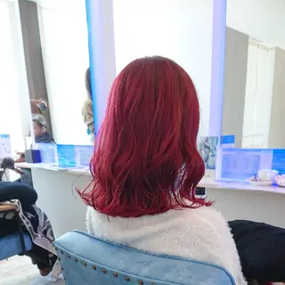 ミディアム カラー ヘアアレンジ 小林 伸行のヘアスタイル