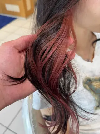ロング ハイトーンカラー 髪質改善カラーノトのヘアスタイル