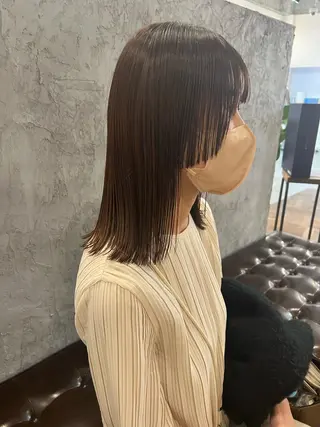 ミディアム カラー ボブ指名No.1/ ボブパーマ/ユキのヘアスタイル