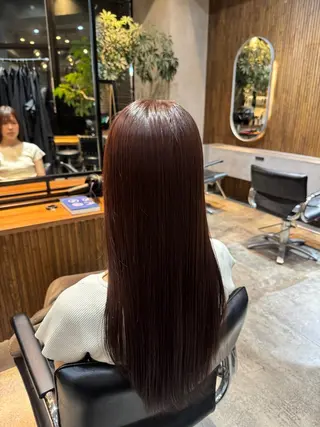 ロング 渋谷/切りっぱなし レイヤー/ブリーチのヘアスタイル