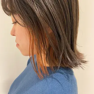 セミロング カラー ボブ/透明感カラー 🧸YUI❤️のヘアスタイル