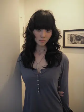 セミロング COME G HEAD 上之裏所属・高木 青空のヘアスタイル