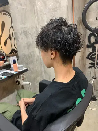 パーマ メンズ ⚡️メンズパーマ特化 mens支持◎/忠地のヘアスタイル
