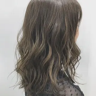 セミロング カラー メンズブリーチカラー /NAOのヘアスタイル