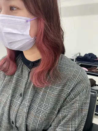 ミディアム カラー 冨木 雄斗のヘアスタイル