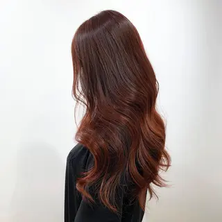 ロング カラー ヘアアレンジ キヨミ 韓国レイヤーカットのヘアスタイル