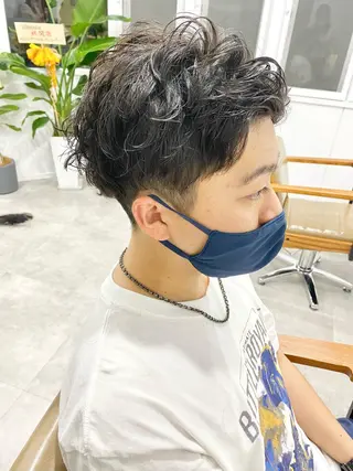 ショート パーマ ヘアアレンジ メンズ ume所属・ひなの .のその他イメージ