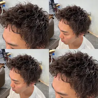 パーマ メンズ メンズ特化LIBER 石川玲央のヘアスタイル