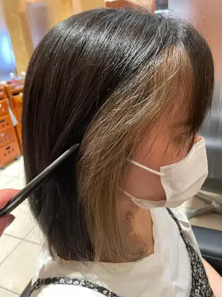 ショート カラー NINE+/代表 ブリーチ特化型サロンのヘアスタイル