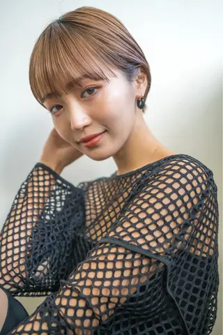 ショート カラー ボブ/レイヤー/透明 感カラー/dai🌿のヘアスタイル