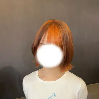 ショート カラー ブリーチ/ハイトーン ボブ🐥HIYORIのヘアスタイル