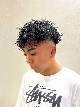 ショート パーマ メンズ ツイストスパイラル/ メンズパーマ/ハルキのヘアスタイル