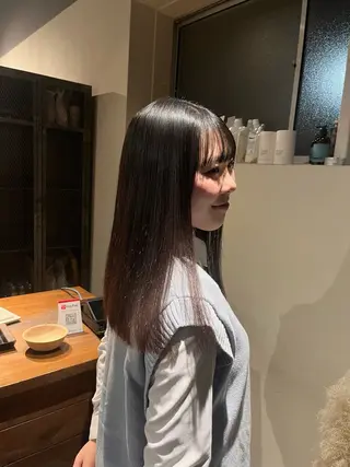 ロング anri/梅田/ 透明感カラーのヘアスタイル