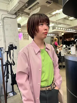 ショート NOUN所属・eri kinjoのヘアスタイル