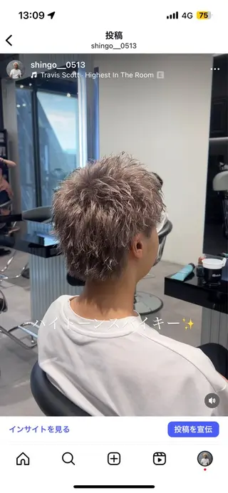 ショート ✨️メンズカット 長谷野真吾✨️のヘアスタイル