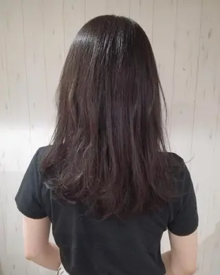 セミロング カラー 西川 敏夫のヘアスタイル