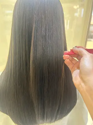 ロング カラー 艶質改善/縮毛矯正 ササキナツミのヘアスタイル