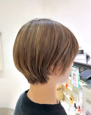 ショート 吉水 彩乃 /ボブ/透明感カラーのヘアスタイル