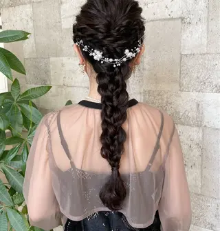 ロング ヘアアレンジ 🫧レイナ 🫧 ツヤ髪／艶カラー🫧のヘアスタイル