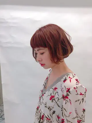 ミディアム 似合わせ艶髪カラー ❤️ハダユミのヘアスタイル