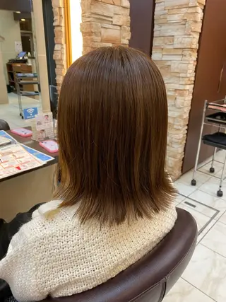 ミディアム ⭐️透明感カラー/ パーマ⭐️宮野翔のヘアスタイル