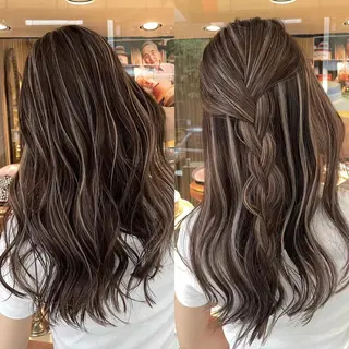 カラー ＿WHITE鳳店 アンダーバーホワイトのヘアスタイル