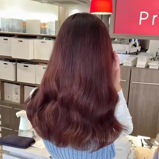 セミロング 🍑髪質改善カラー モデル募集中もも🍑のヘアスタイル