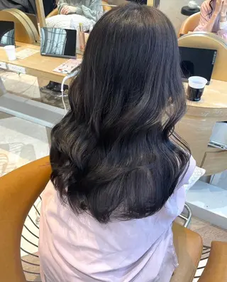 ロング 艶カラー/レイヤー/ 似合わせ/松沢州途のヘアスタイル