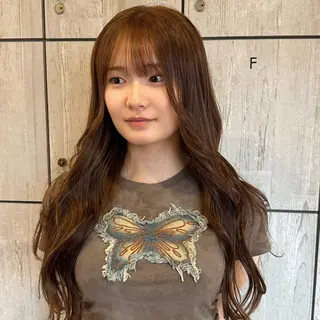 ロング カラー 柔らかいcolor ¦韓国¦🩰マユ🩰のヘアスタイル