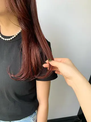ロング カラー 🎀taro ブリーチなしカラーのヘアスタイル