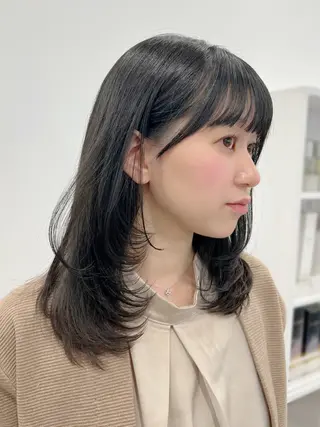 ミディアム 最高の似合わせ🪽 韓国っぽ🇰🇷後藤のヘアスタイル