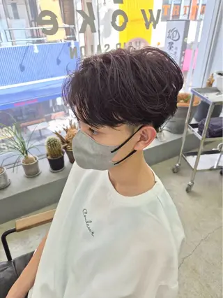 ショート パーマ メンズ メンズ専門サロン wokeのヘアスタイル