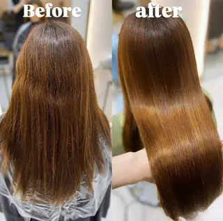 ロング パーマ 艶髪・透明感カラー・ 韓国ヘア・Yuriのヘアスタイル