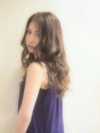 セミロング カラー La fith hair leaf所属・syuyama shinichiのヘアスタイル