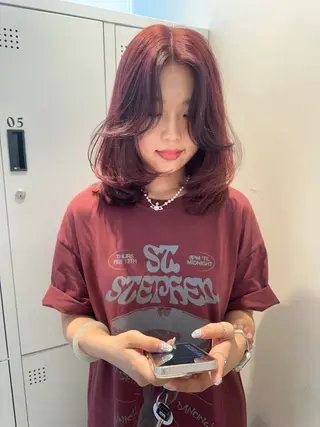 セミロング 🎀韓国/髪質改善 長野美和🎀のヘアスタイル