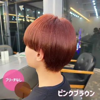 カラー メンズ 🍊暖色/ボブヘア chihiro🌼ོのヘアスタイル
