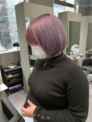 ショート カラー SEINA️️/烏丸 ブリーチ/ハイトーンのヘアスタイル